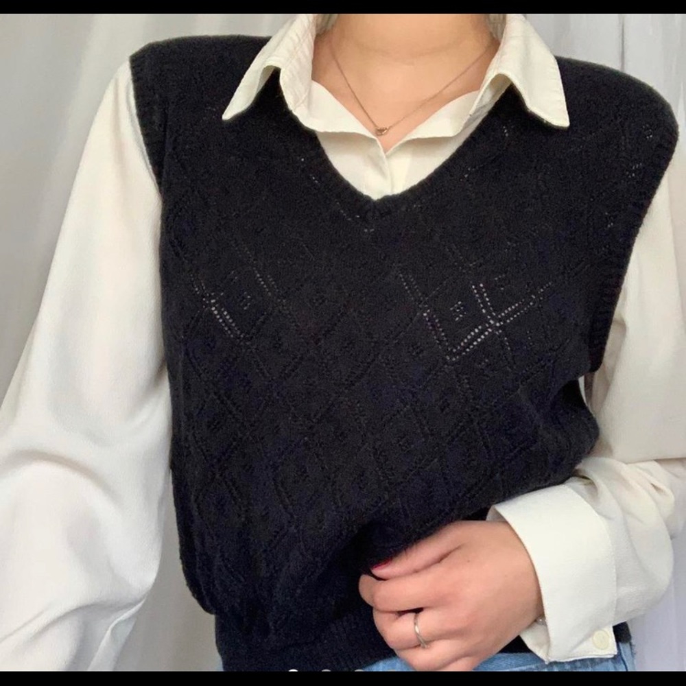 Alfred Dunner Blouse w Collar and Vest